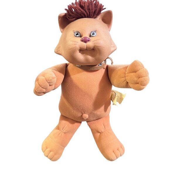 Cabbage Patch Kids Other - Vintage 1983 Cabbage Patch Kids Koosas Kitty Doll Plush & Vinyl Tan Cat Collecti